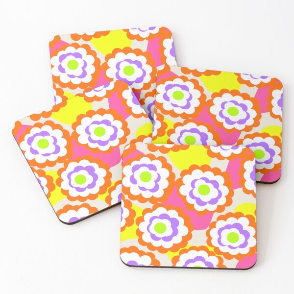 Item preview, Bold Vivid Retro Garden in Neon Colors designed and sold by Deutschic.