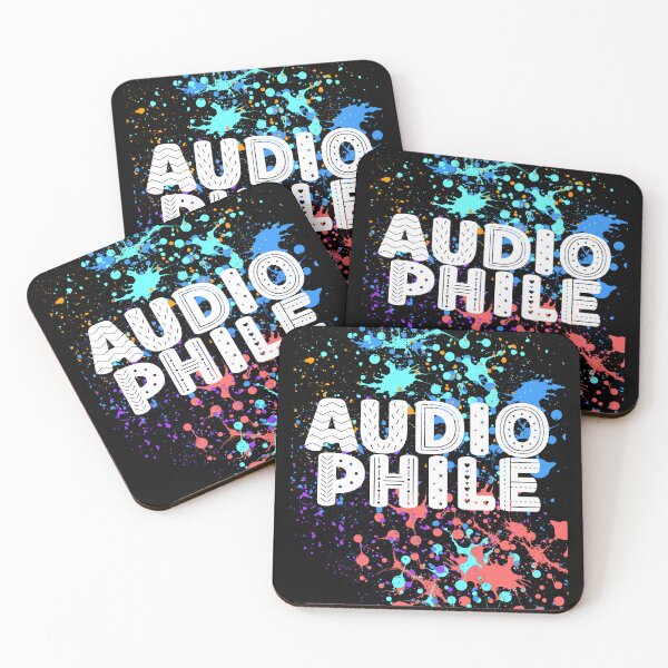 Item preview, Neon colored Audiophile slogan designed and sold by lang-popart.