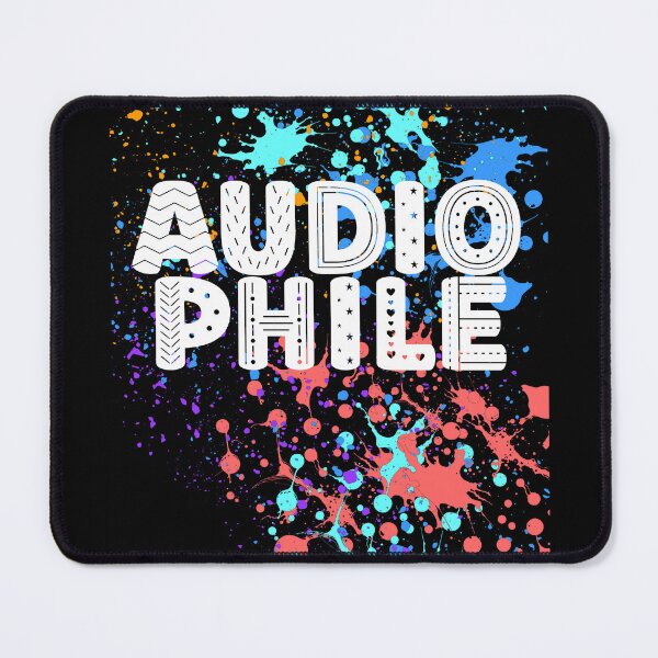 Item preview, Neon colored Audiophile slogan designed and sold by lang-popart.