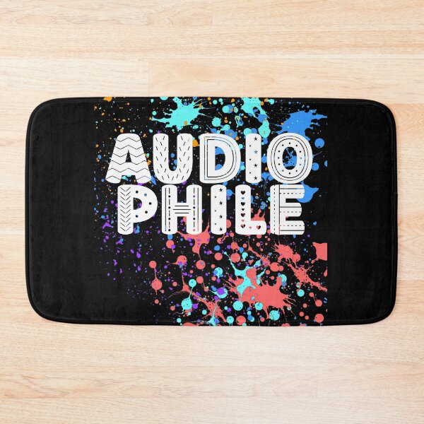 Item preview, Neon colored Audiophile slogan designed and sold by lang-popart.