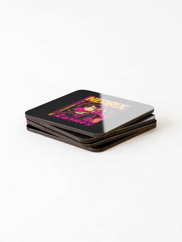 Thumbnail 4 of 5, Coasters (Set of 4), Pink Riot designed and sold by Margizo.