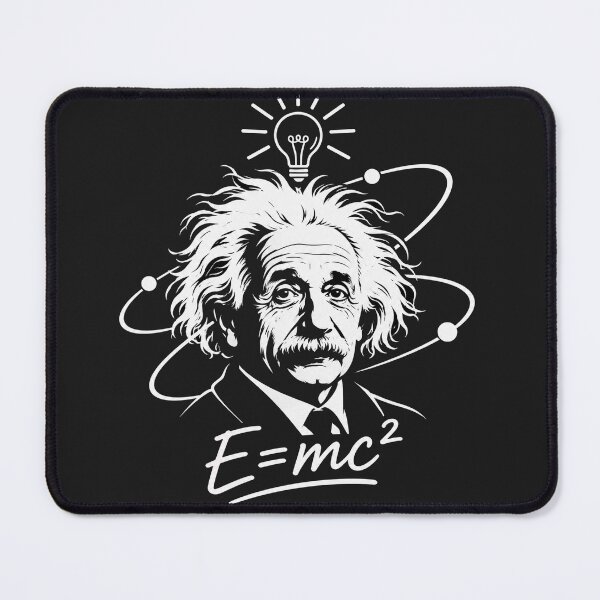 Item preview, Albert Einstein Genius Science Lightbulb Physics Formula designed and sold by Owcomm.
