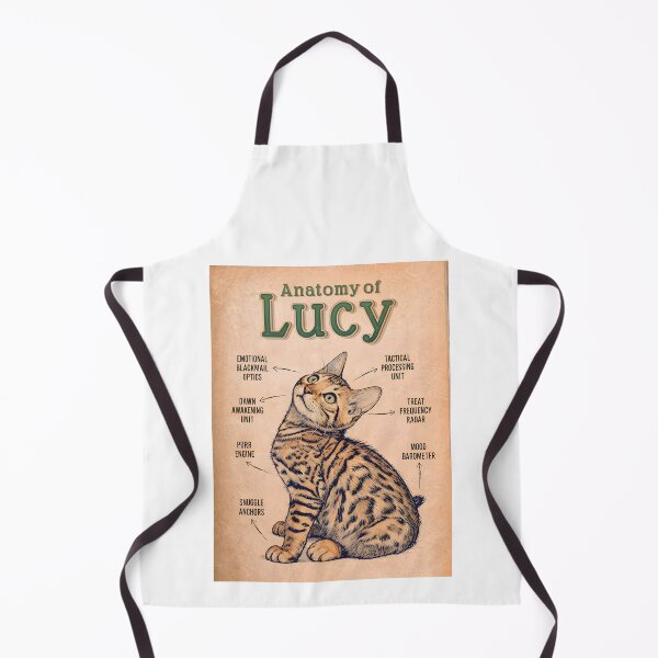 Item preview, Anatomical Poster of Lucy, the Humorous Bengal Cat designed and sold by interdesigner.
