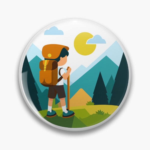 Item preview, Hiking in the mountains is my love designed and sold by MalwasBasket.
