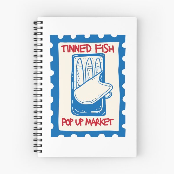 Item preview, Tinned Fish Pop Up Market Sardines Stamp | Seafood Design designed and sold by MerchSearchCO.