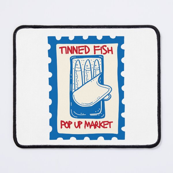 Item preview, Tinned Fish Pop Up Market Sardines Stamp | Seafood Design designed and sold by MerchSearchCO.
