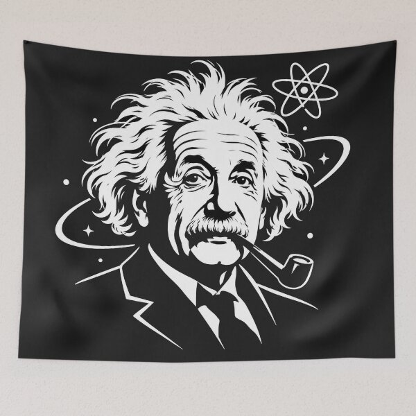 Item preview, Copy of Albert Einstein Quote Physics Genius Portrait designed and sold by Owcomm.