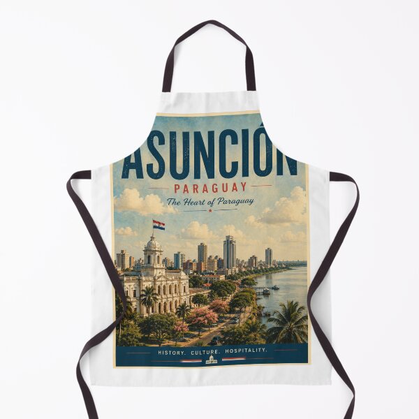 Artikelvorschau, Asunción Paraguay Vintage Reiseplakat – Das Herz von Paraguay entworfen und verkauft von ElartedeNoel.
