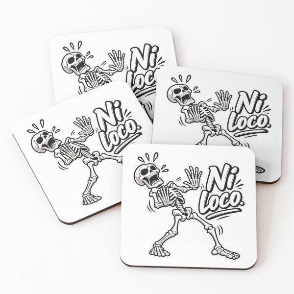 Item preview, Ni Loco Skeleton – Funny Spanish Skeletal Humor designed and sold by SkeletonMood.