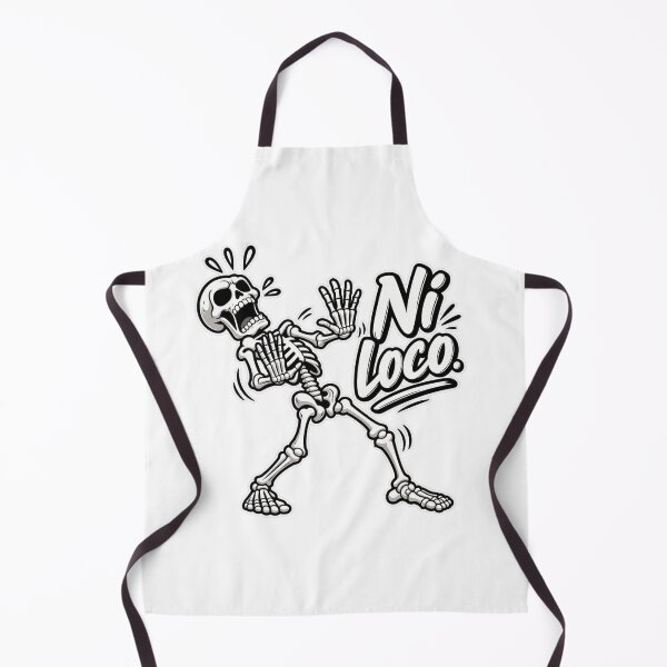 Item preview, Ni Loco Skeleton – Funny Spanish Skeletal Humor designed and sold by SkeletonMood.