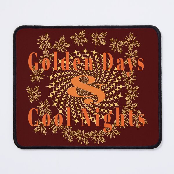 Item preview, Golden Days Cool Nights Autumn Quote designed and sold by photossmirnov.