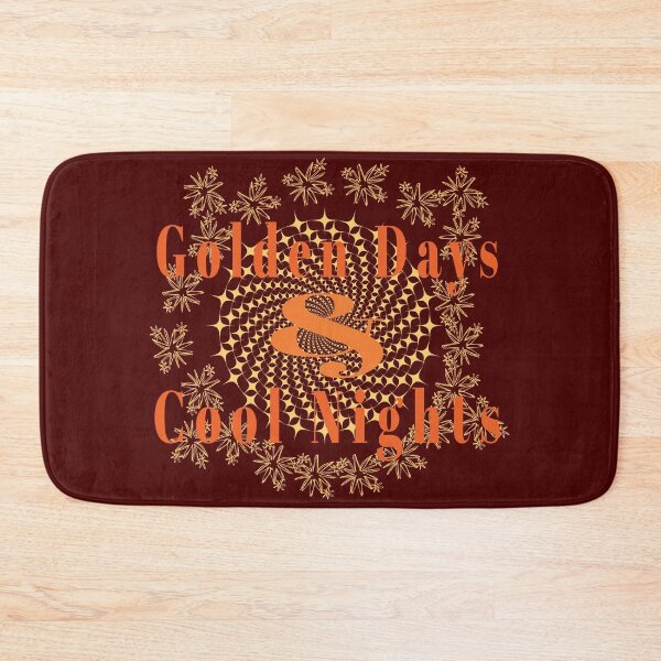 Item preview, Golden Days Cool Nights Autumn Quote designed and sold by photossmirnov.