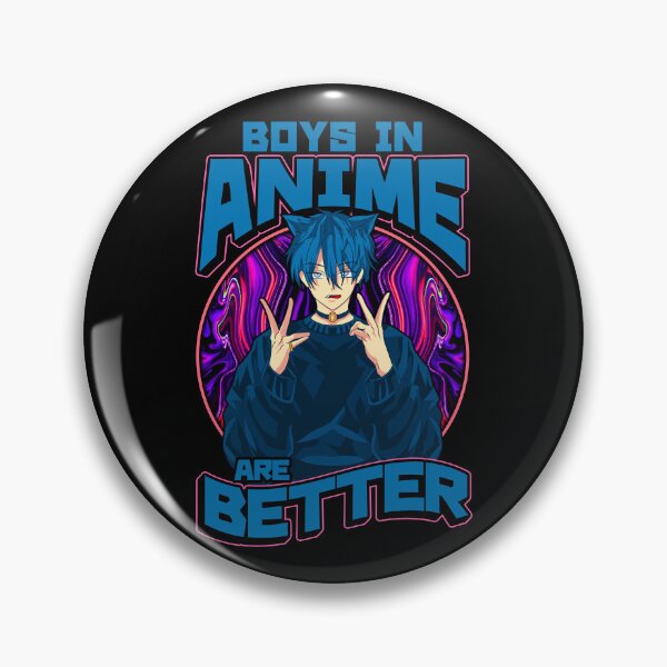 Item preview, Boys in Anime Are Better E-Boy Cat Ears Anime Fan designed and sold by No Limits T-Shirts.