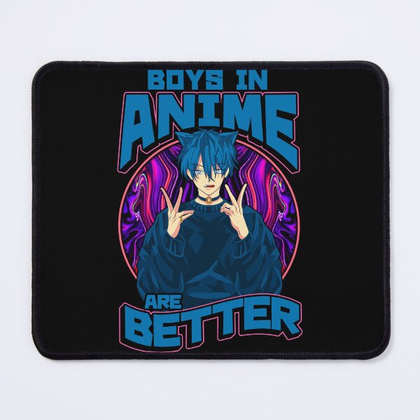Item preview, Boys in Anime Are Better E-Boy Cat Ears Anime Fan designed and sold by No Limits T-Shirts.
