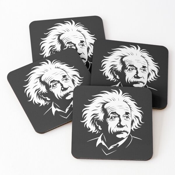 Item preview, Albert Einstein Portrait Black And White Illustration designed and sold by Owcomm.