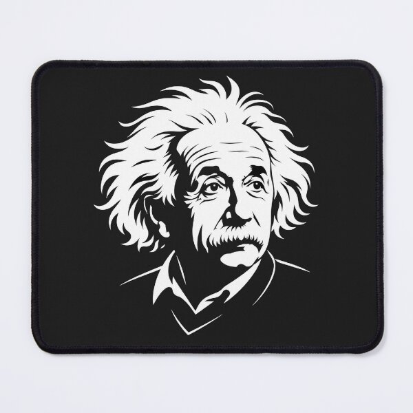 Item preview, Albert Einstein Portrait Black And White Illustration designed and sold by Owcomm.