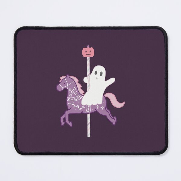 Item preview, Cute Halloween Ghost on a Carousel Horse designed and sold by winterpumpkin.