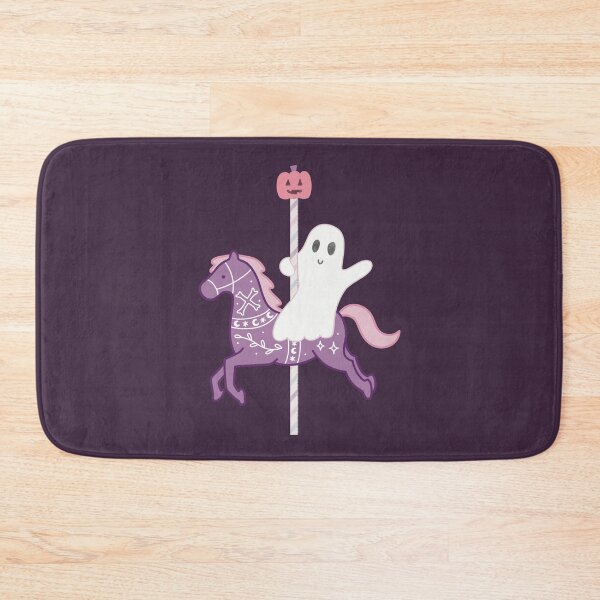 Item preview, Cute Halloween Ghost on a Carousel Horse designed and sold by winterpumpkin.