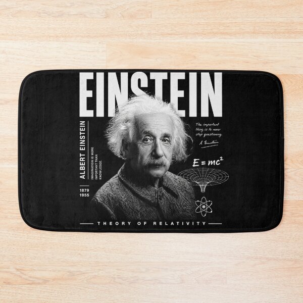 Item preview, Albert Einstein Theory of Relativity Black And White Portrait designed and sold by Owcomm.
