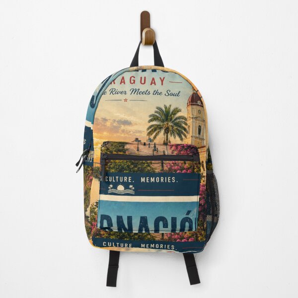 Item preview, Encarnación Paraguay Vintage Travel Poster – Where the River Meets the Soul designed and sold by ElartedeNoel.