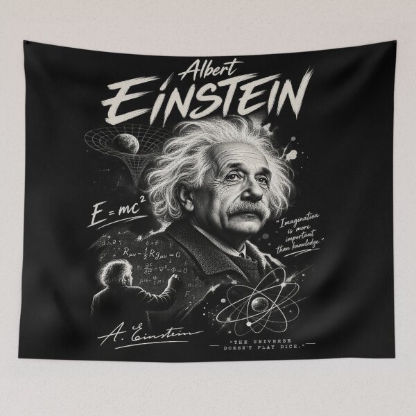 Item preview, Albert Einstein Physics Universe Science Quote designed and sold by Owcomm.