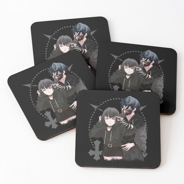 Item preview, Edgy Anime Couple Aesthetic Dark Manga Style designed and sold by No Limits T-Shirts.