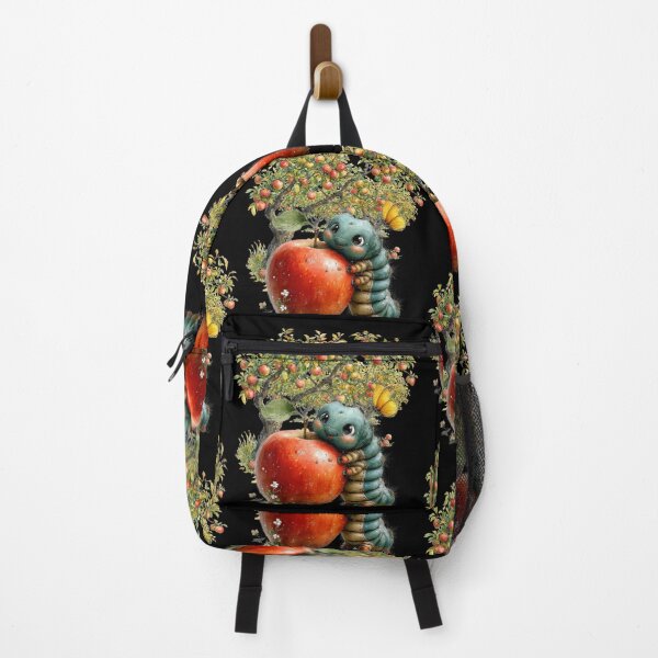 Item preview, Cute Caterpillar Hugging a Red Apple designed and sold by Szpaku desart .