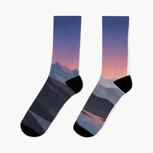 Item preview, Geometric Mountain Sunset Landscape Minimalist Peak Art designed and sold by Owcomm.