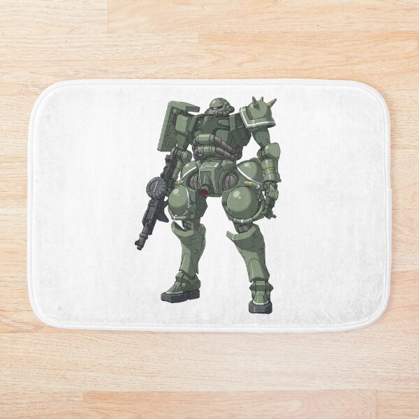 Item preview, MS-06-SSP Police Zaku - Gorilla Force - Mobile Suit Gundam - Retro Mecha Art designed and sold by 3DJIN.