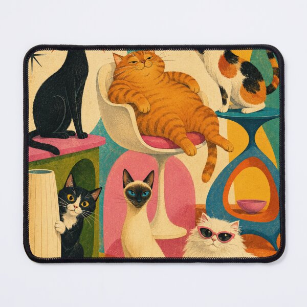 Item preview, Retro Cats designed and sold by FloramoonArt.