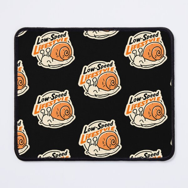 Item preview, Low Speed Lifestyle Snail Retro Vintage Badge | Funny Slow Pace Art designed and sold by kuwagatamushi.