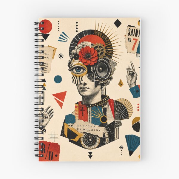 Item preview, Mechanical Saint — Dada Punk Art Deco Collage designed and sold by MarksBook.