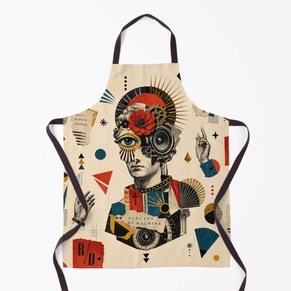 Item preview, Mechanical Saint — Dada Punk Art Deco Collage designed and sold by MarksBook.