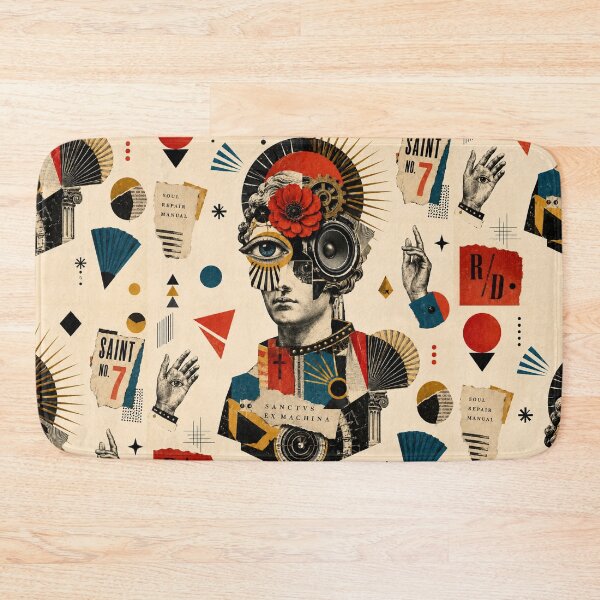 Item preview, Mechanical Saint — Dada Punk Art Deco Collage designed and sold by MarksBook.
