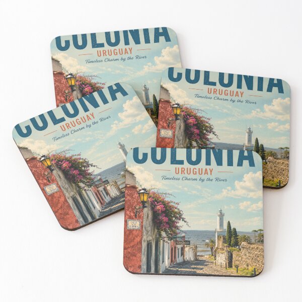 Item preview, Colonia del Sacramento Uruguay Vintage Travel Poster designed and sold by ElartedeNoel.