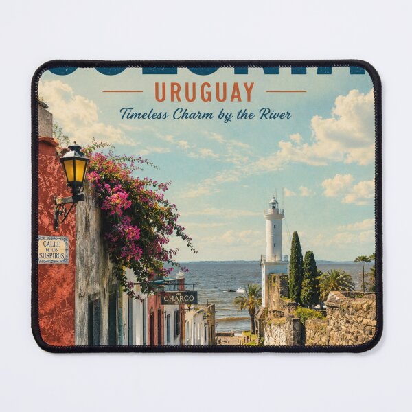 Item preview, Colonia del Sacramento Uruguay Vintage Travel Poster designed and sold by ElartedeNoel.
