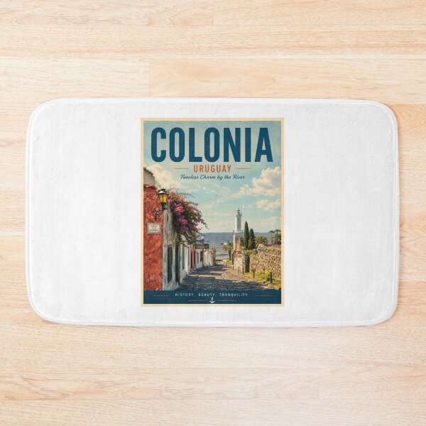Item preview, Colonia del Sacramento Uruguay Vintage Travel Poster designed and sold by ElartedeNoel.