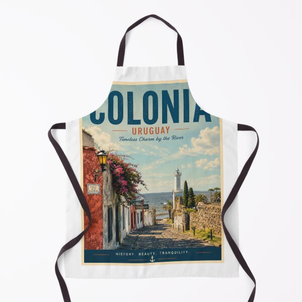 Item preview, Colonia del Sacramento Uruguay Vintage Travel Poster designed and sold by ElartedeNoel.