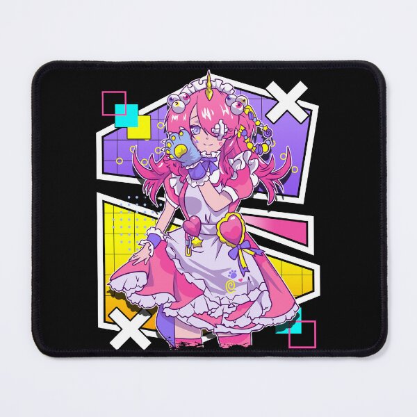 Item preview, Kawaii Anime Girl Unicorn Maid Cyber Glitch Art designed and sold by No Limits T-Shirts.