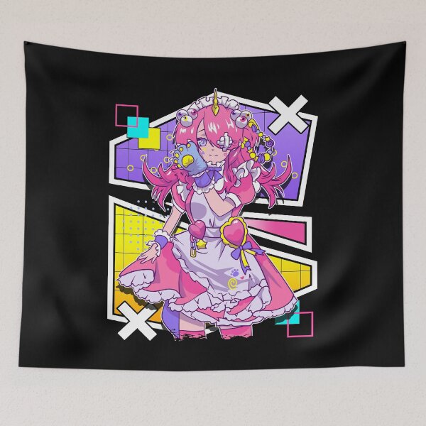 Item preview, Kawaii Anime Girl Unicorn Maid Cyber Glitch Art designed and sold by No Limits T-Shirts.