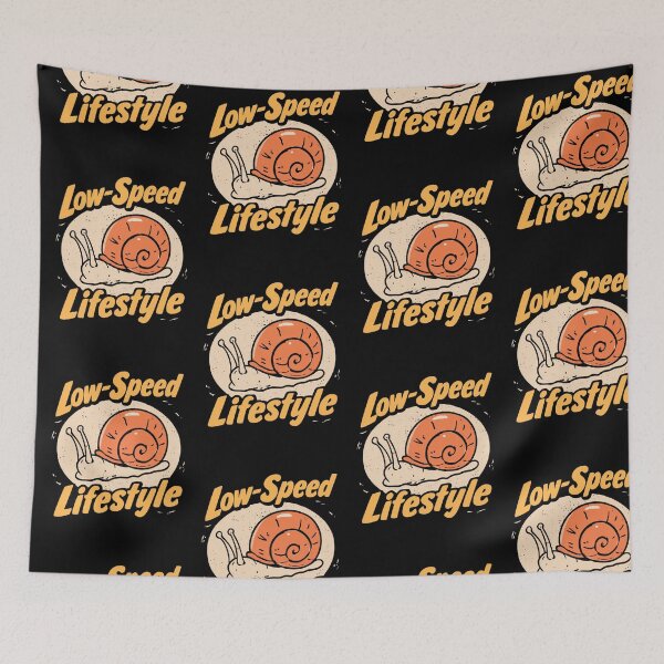 Item preview,  Low Speed Lifestyle Snail Retro Vintage Badge | Funny Slow Pace Art designed and sold by kuwagatamushi.