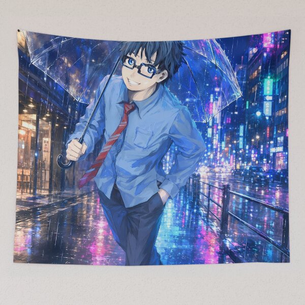 Item preview, Kousei Arima Your Lie in April Neon Rain Stroll designed and sold by BrianRayan.
