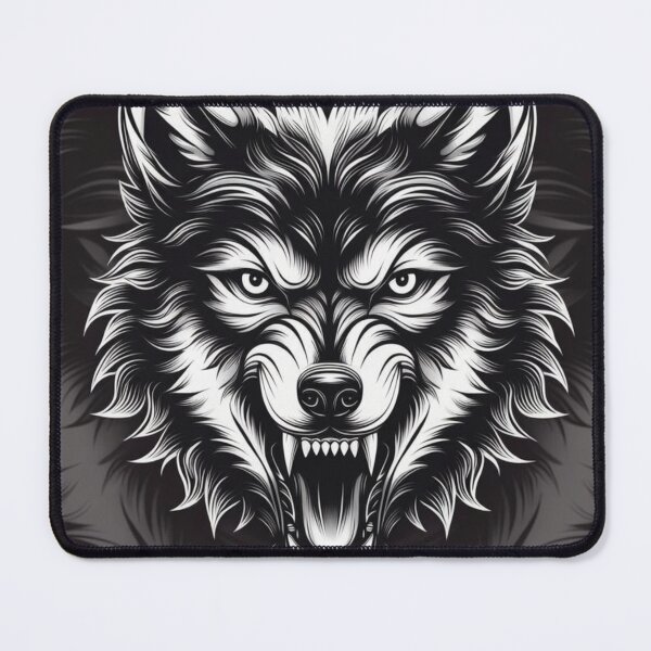 Item preview, Fierce Wolf Head Portrait Art designed and sold by Feyzbakhshkorea.
