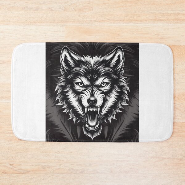 Item preview, Fierce Wolf Head Portrait Art designed and sold by Feyzbakhshkorea.