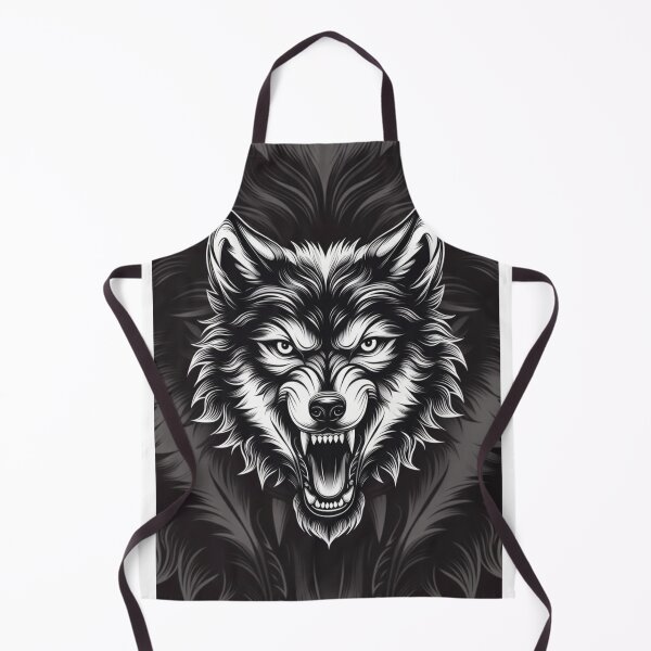 Item preview, Fierce Wolf Head Portrait Art designed and sold by Feyzbakhshkorea.