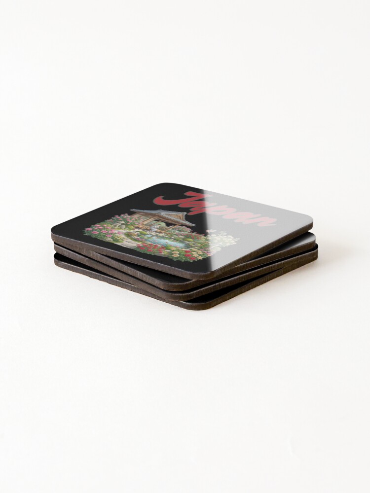 Thumbnail 4 of 5, Coasters (Set of 4), Japanese Garden designed and sold by ReneMM.