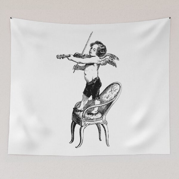 Item preview, Cherub with violin by J. J. Grandville designed and sold by Hedrin.