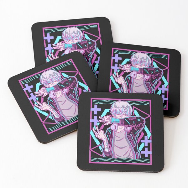 Item preview, Neon Glitch Anime Boy Streetwear Aesthetic designed and sold by No Limits T-Shirts.