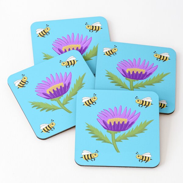 Item preview, Bees and flower designed and sold by Em-colour.