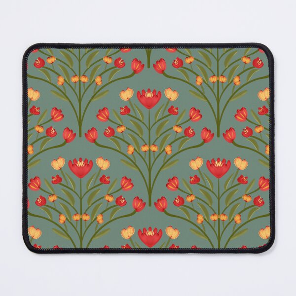 Item preview, Red and Yellow Floral Design designed and sold by Cato Designs.